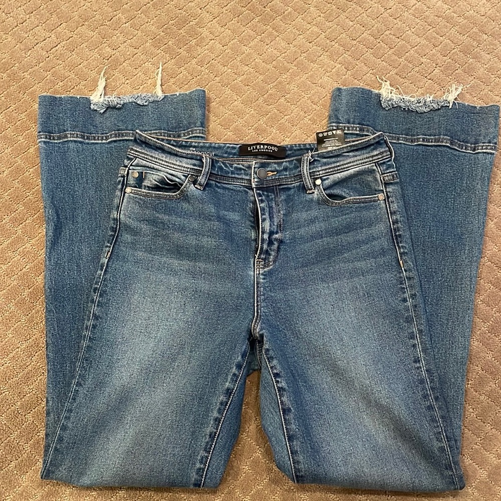 Liverpool Ladies Boot Cut High Waist Jeans Size 6/28 worn once